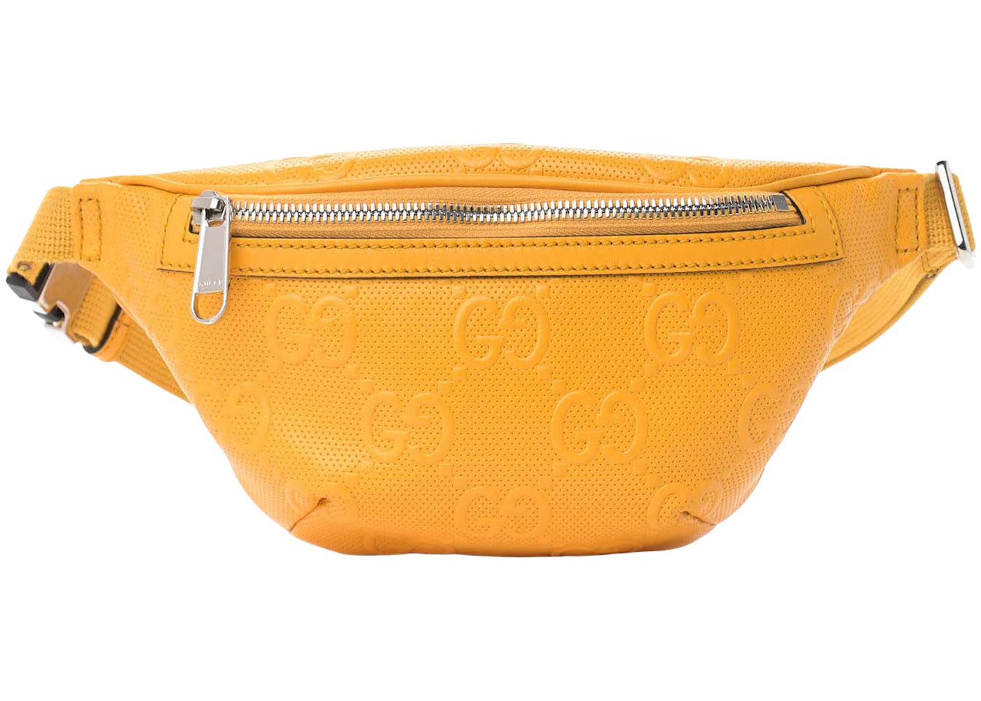 Gucci GG Tennis Embossed Belt Bag Yellow