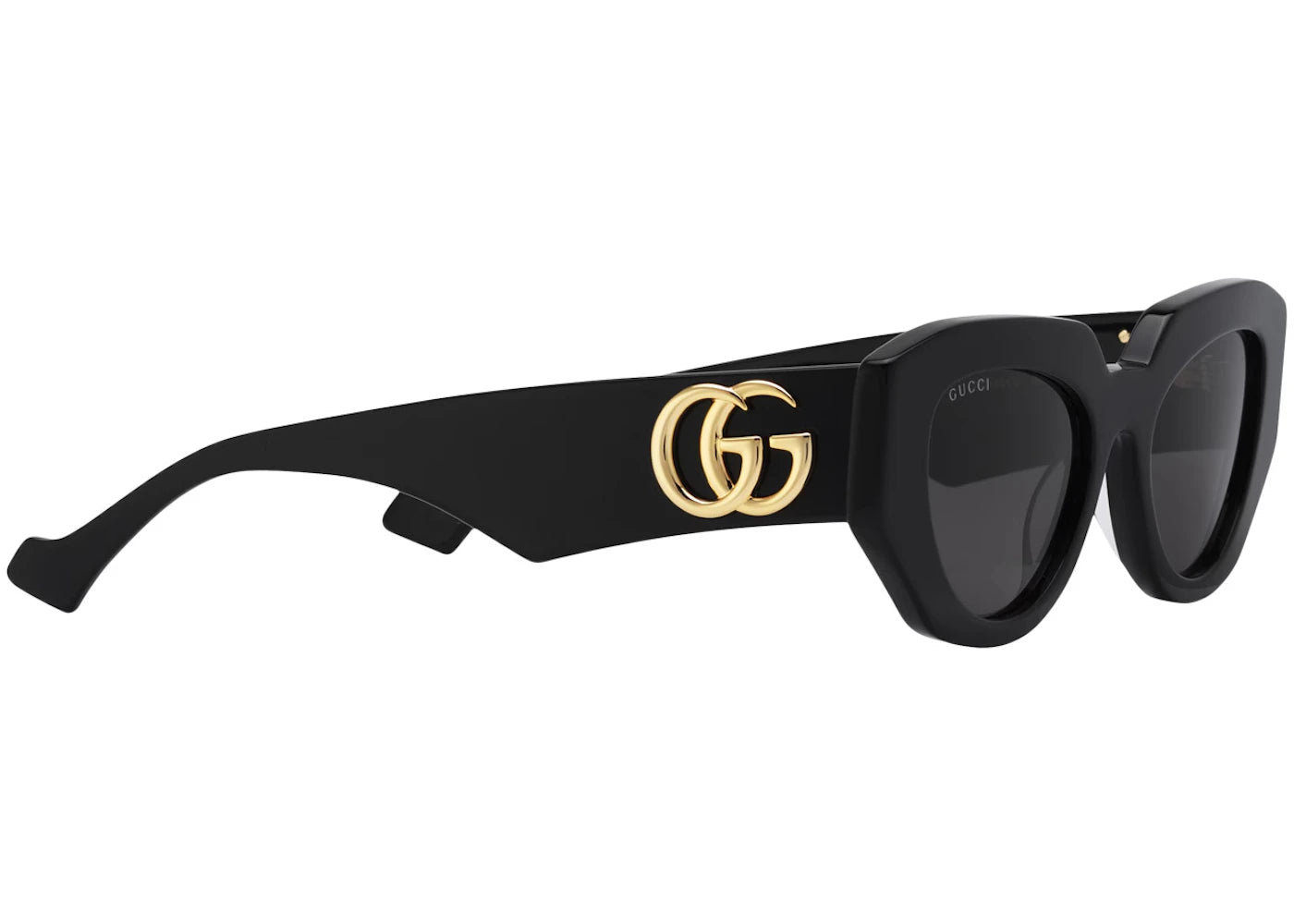 Gucci Geometric-Frame Sunglasses Black Acetate (