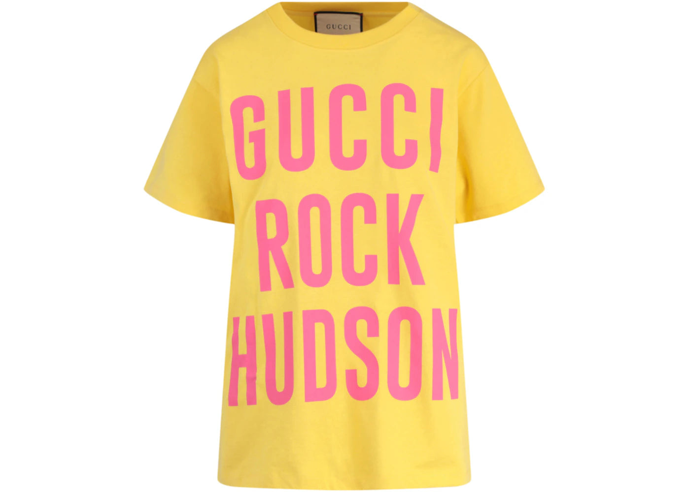Gucci Graphic Printed Short Sleeve Shirt Yellow
