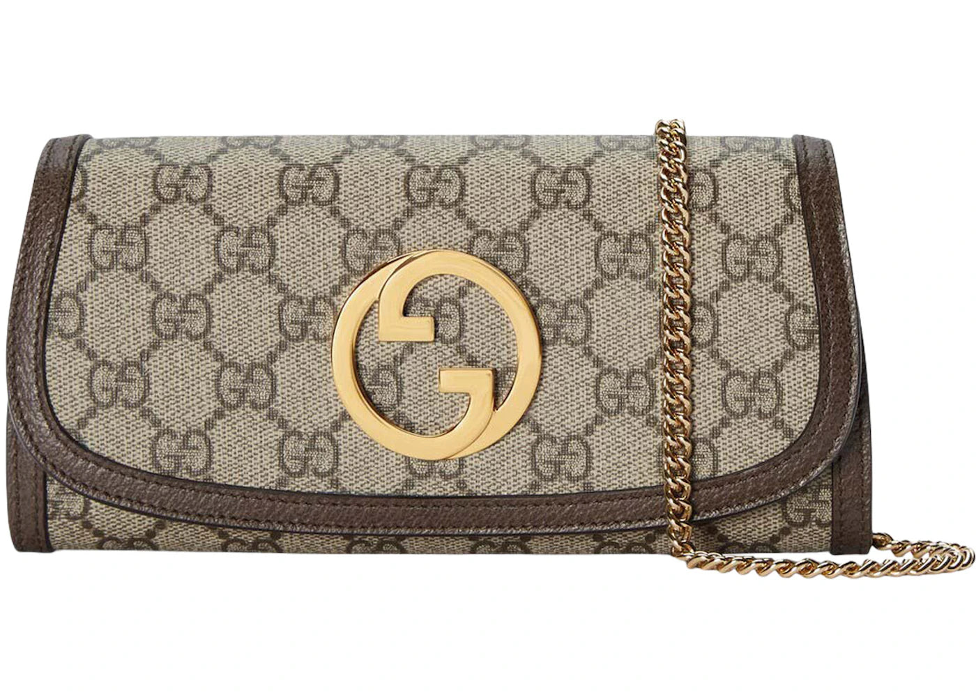 Gucci Blondie Continental Chain Wallet Beige/Ebony