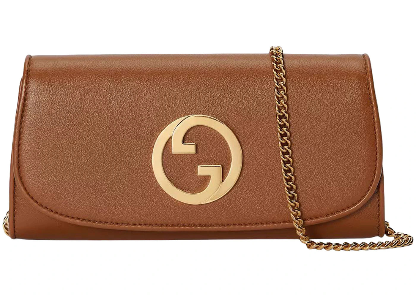 Gucci Blondie Continental Chain Wallet Brown