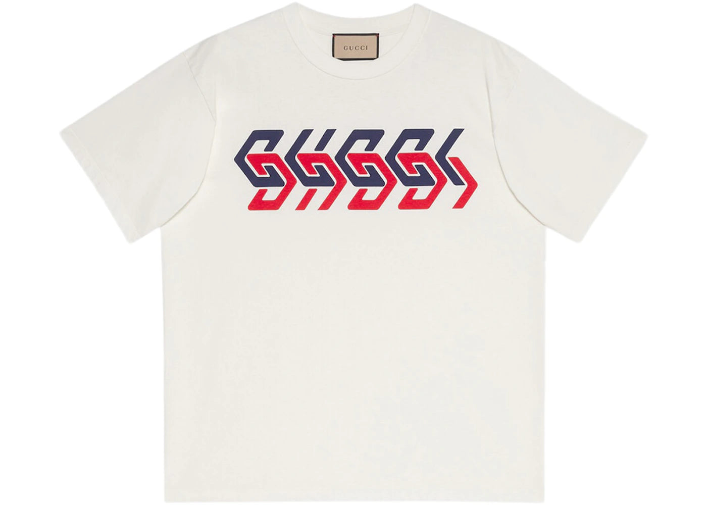 Gucci Gucci Mirror Print T-Shirt Ivory