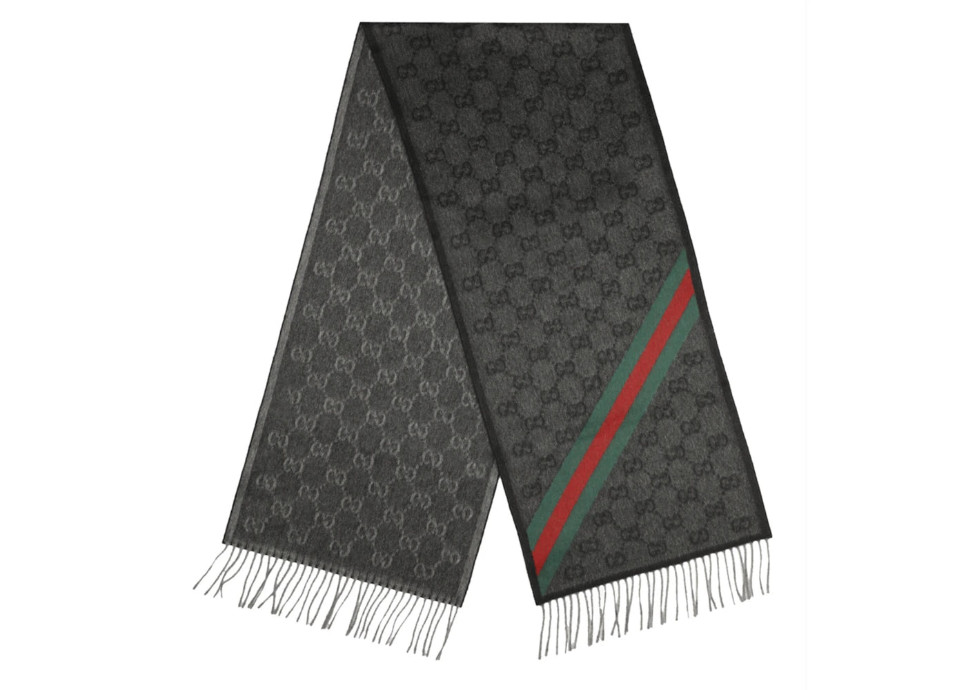 Gucci Gucci Nikky Scarf Lead/Dark Green