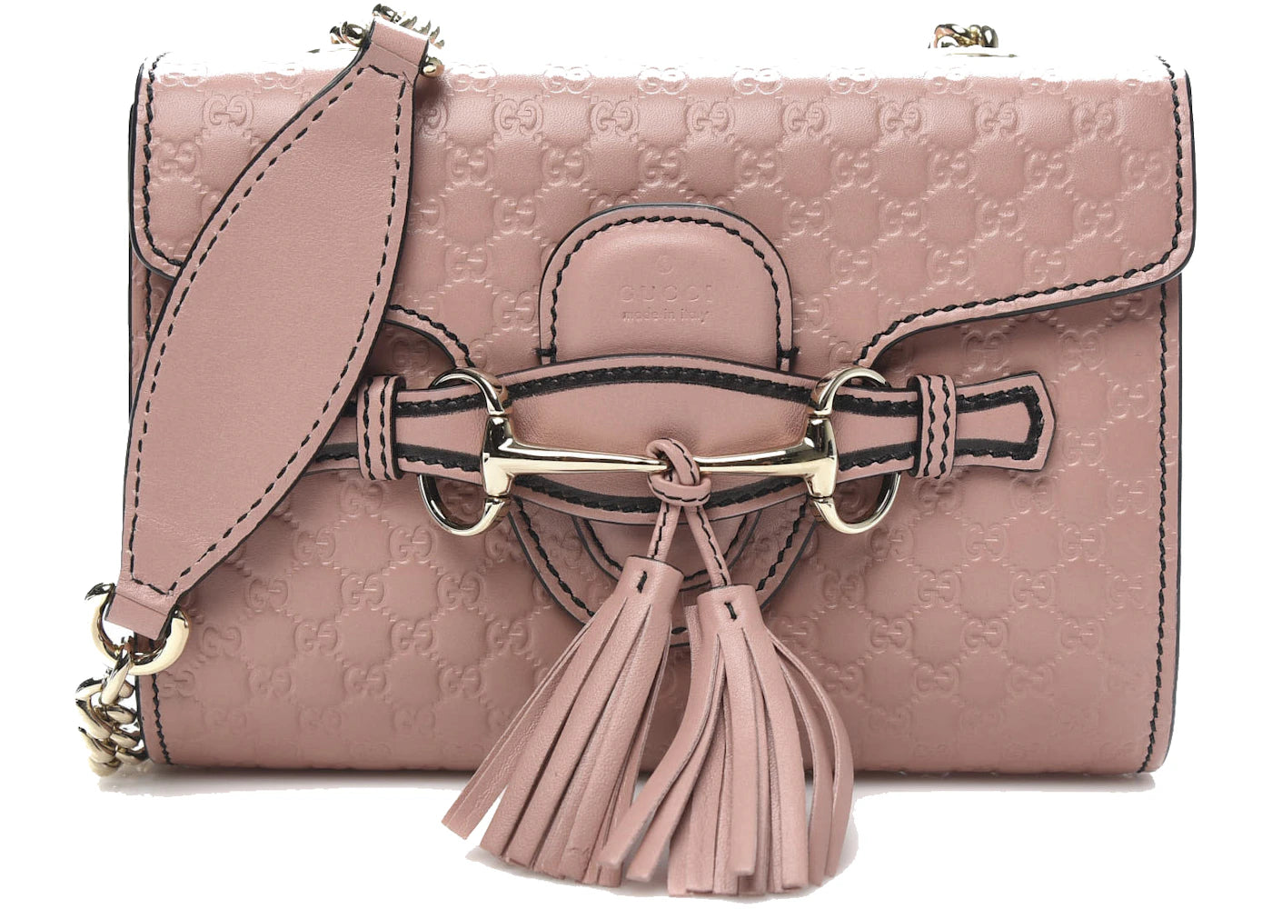 Gucci Guccissima Emily Shoulder Bag Mini Soft Pink