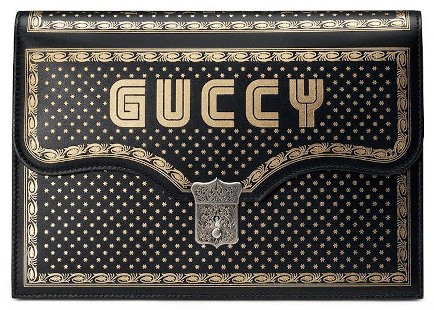 Gucci Guccy Portfolio Pouch Black/Gold