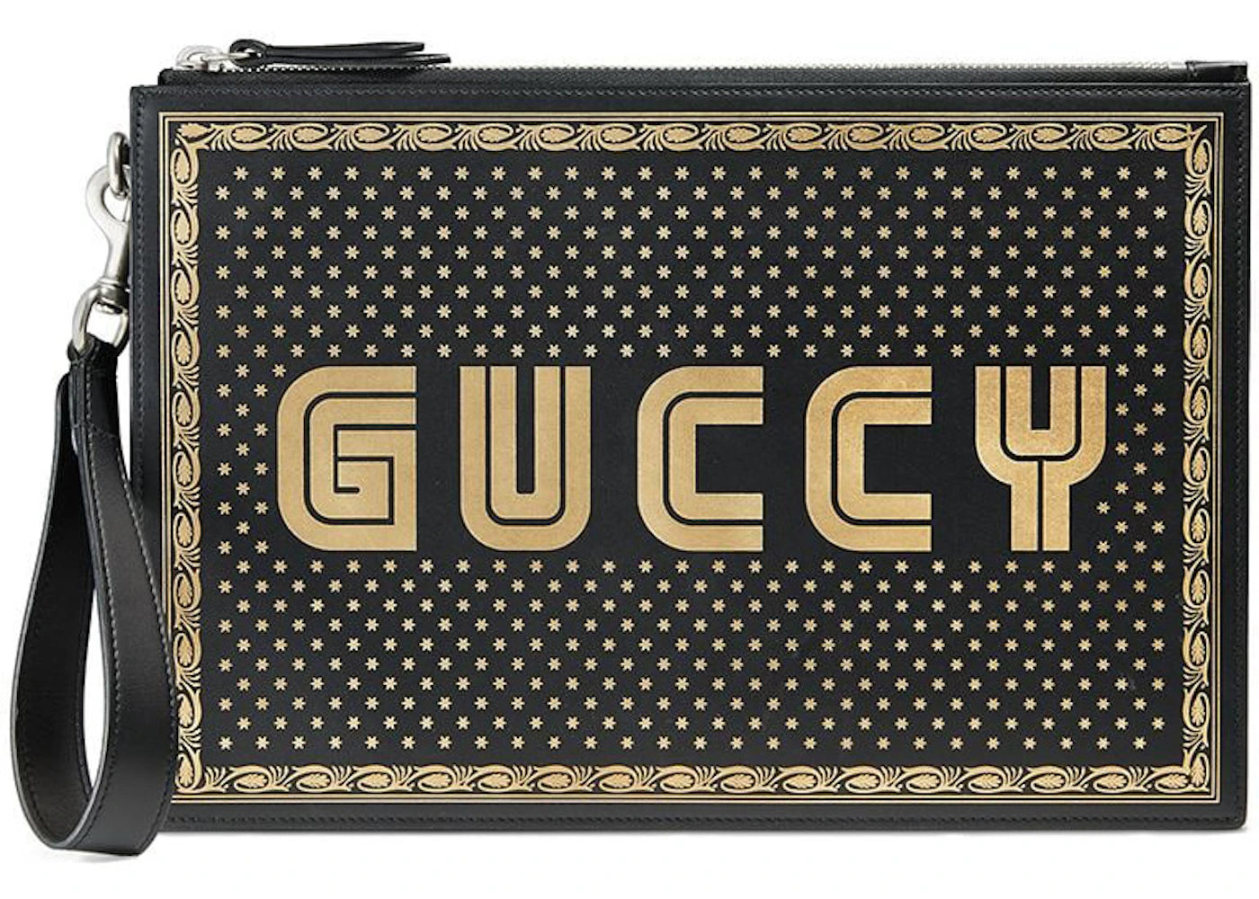 Gucci Guccy Pouch Black/Gold