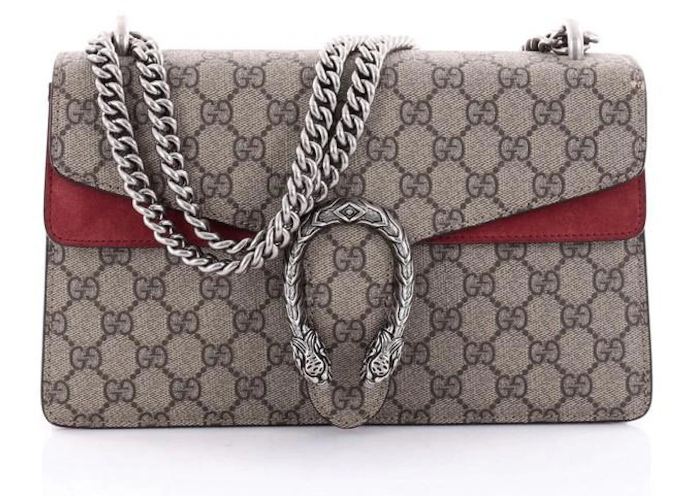 Gucci Dionysus Shoulder Bag GG Supreme Small Beige/Red