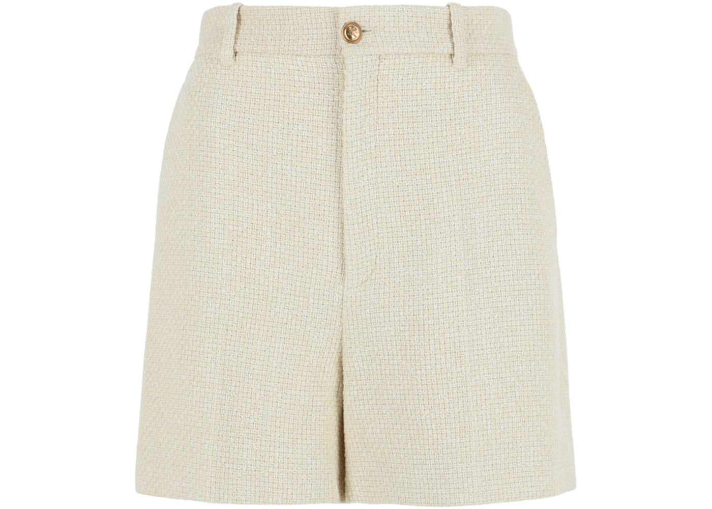 Gucci High Rise Tweed Shorts Cream