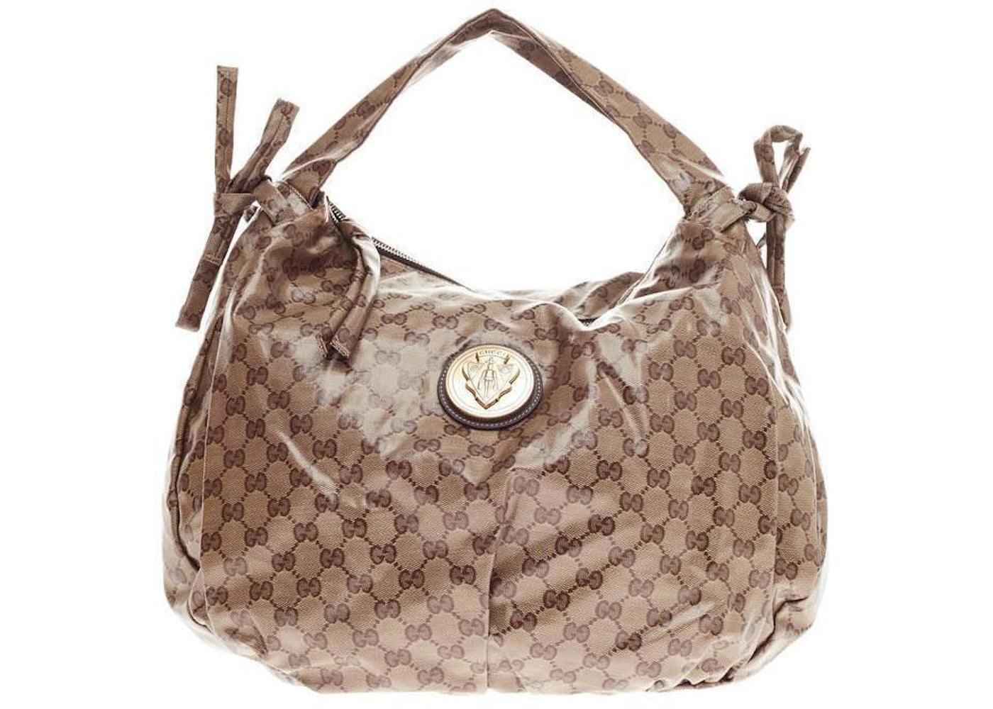 Gucci Hobo Hysteria Monogram GG Brown