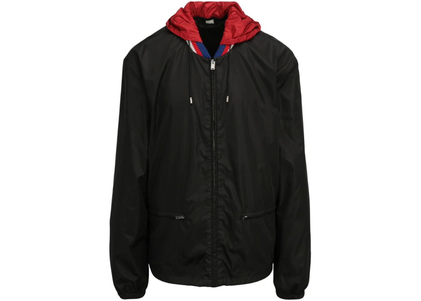Gucci Hooded Nylon Jacket Black/Ruthenium Grey