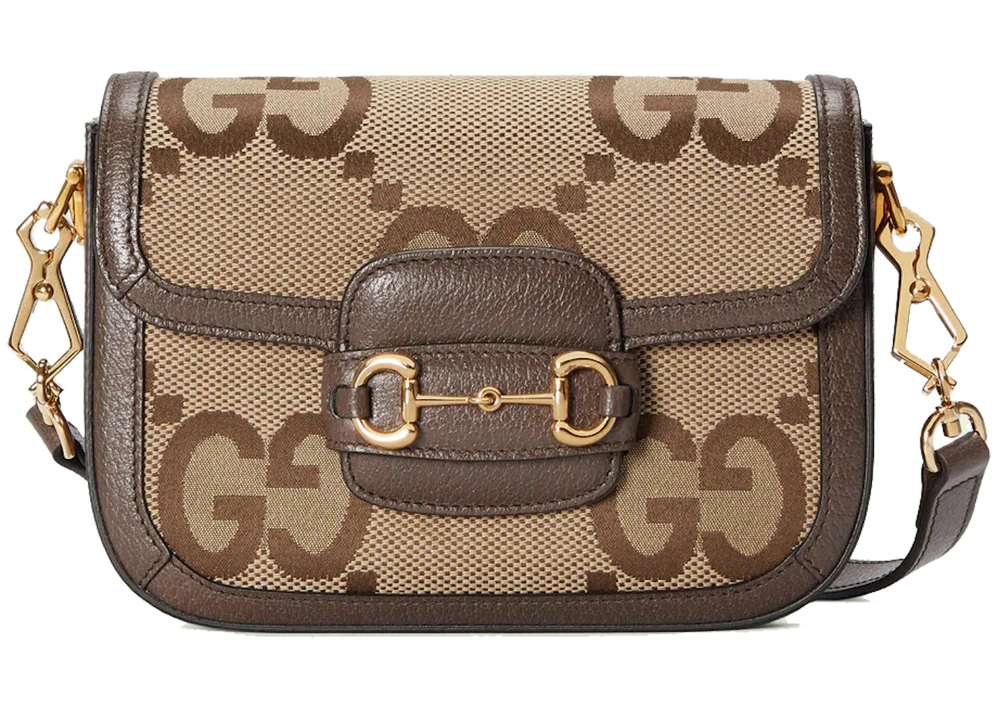 Gucci Horsebit 1955 Jumbo GG Mini Bag Camel/Ebony