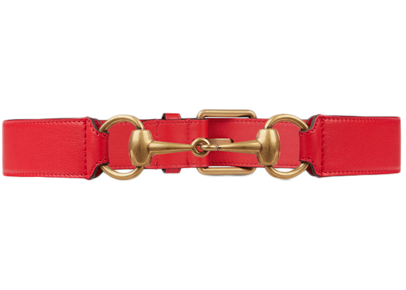 Gucci Horsebit Belt Red