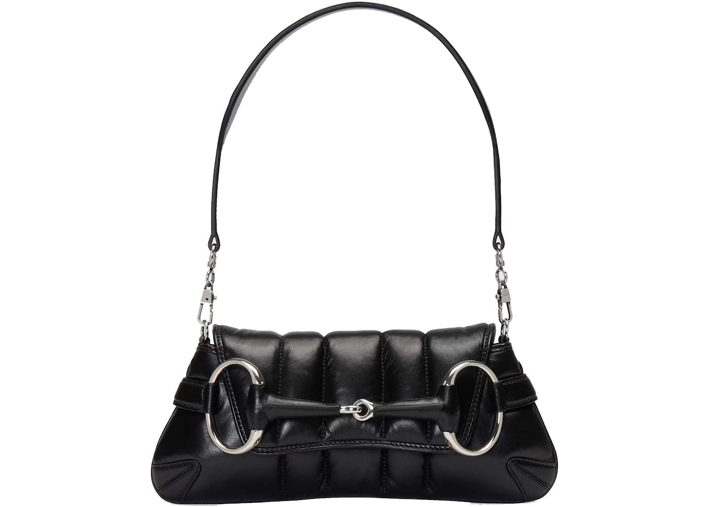 Gucci Horsebit Chain Small Shoulder Bag Black