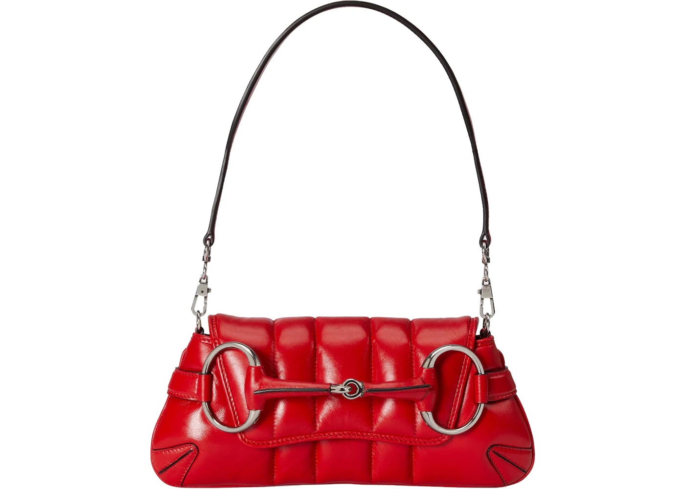 Gucci Horsebit Chain Small Shoulder Bag Red