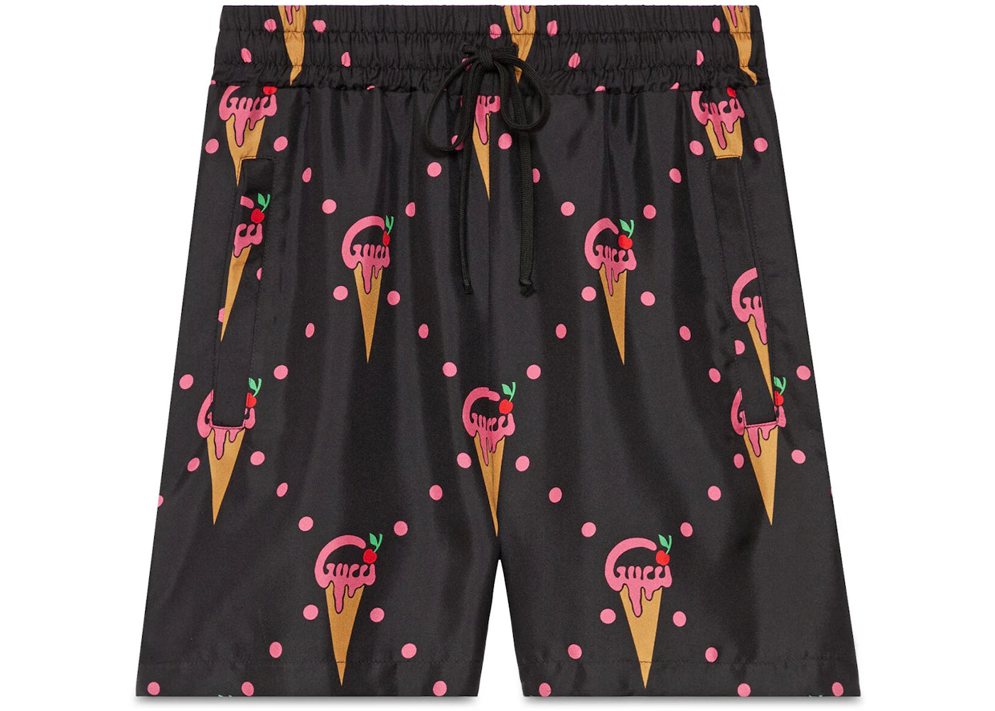Gucci Ice Crean Print Shorts Black