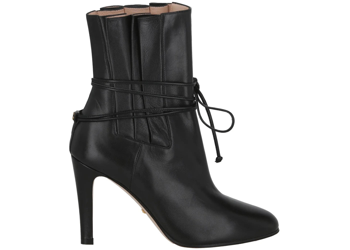 Gucci Indya Pleated Ankle Boots Nero (Women's)