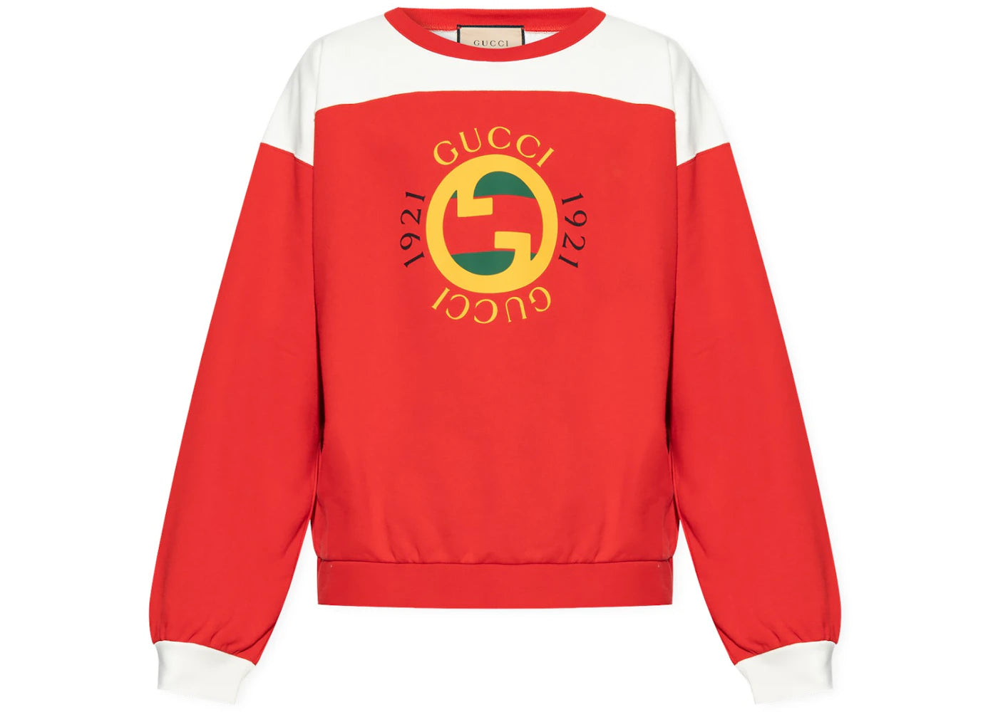 Gucci Interlock 1921 Logo Crewneck Red