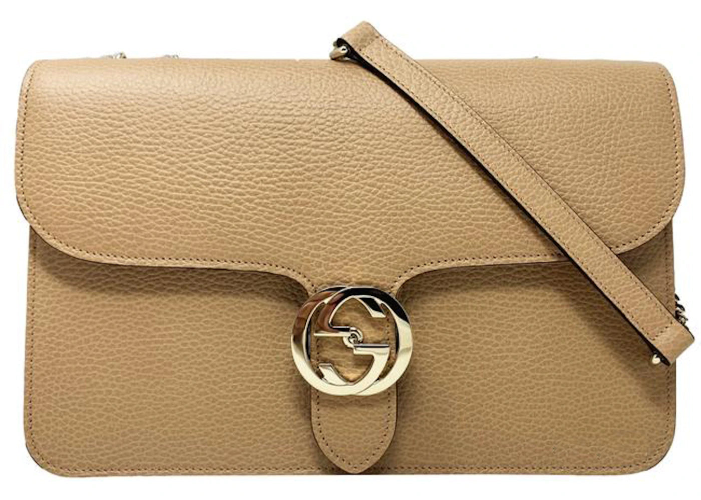 Gucci Interlocking Crossbody Beige