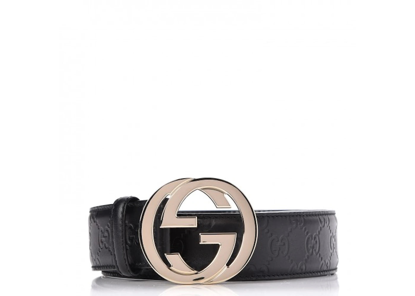 Gucci Interlocking G Belt Guccissima Black