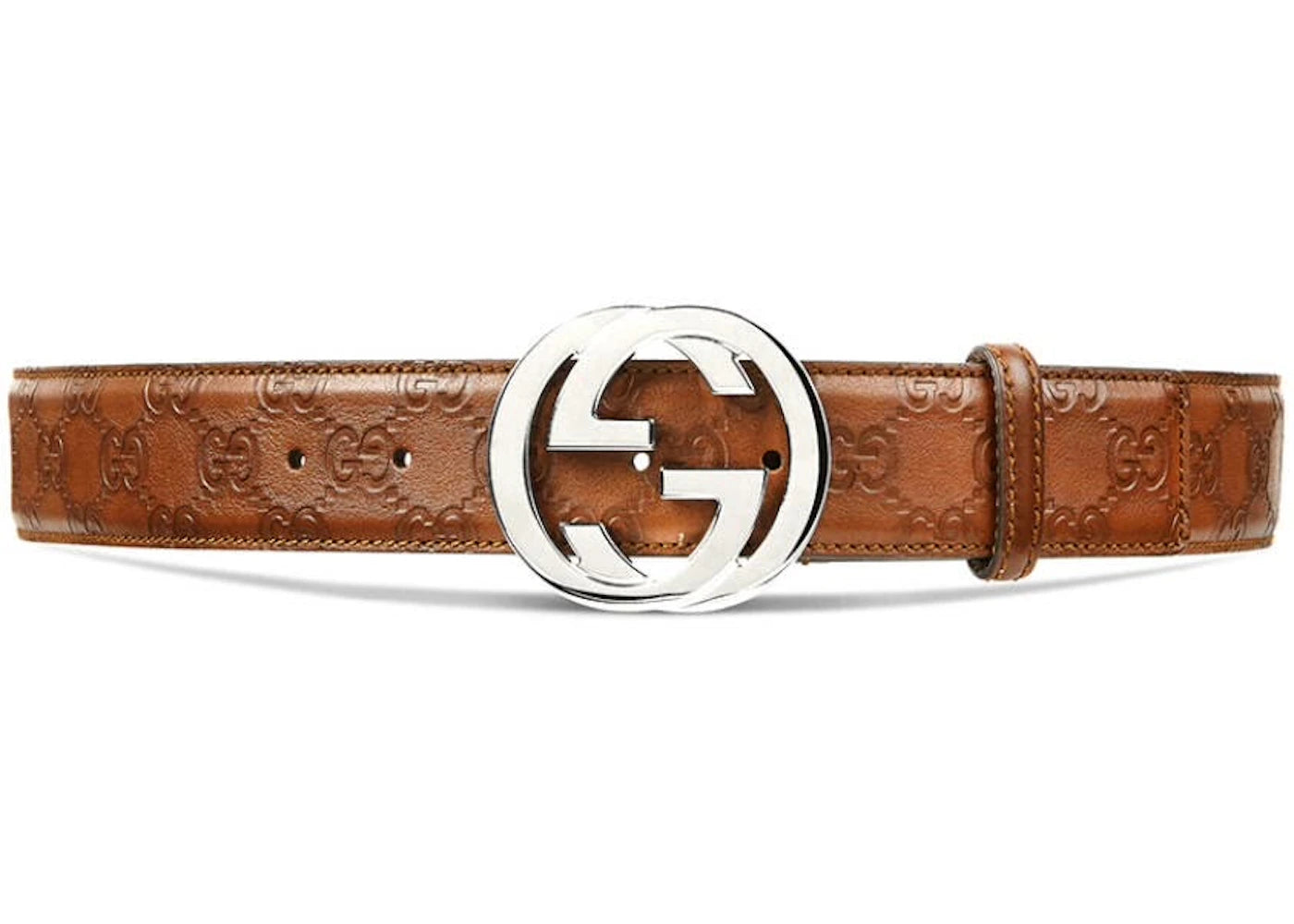 Gucci Interlocking G Belt Guccissima Brown