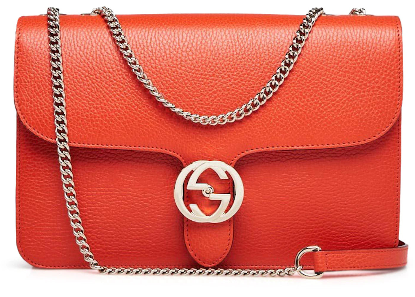 Gucci Interlocking G Flap Orange