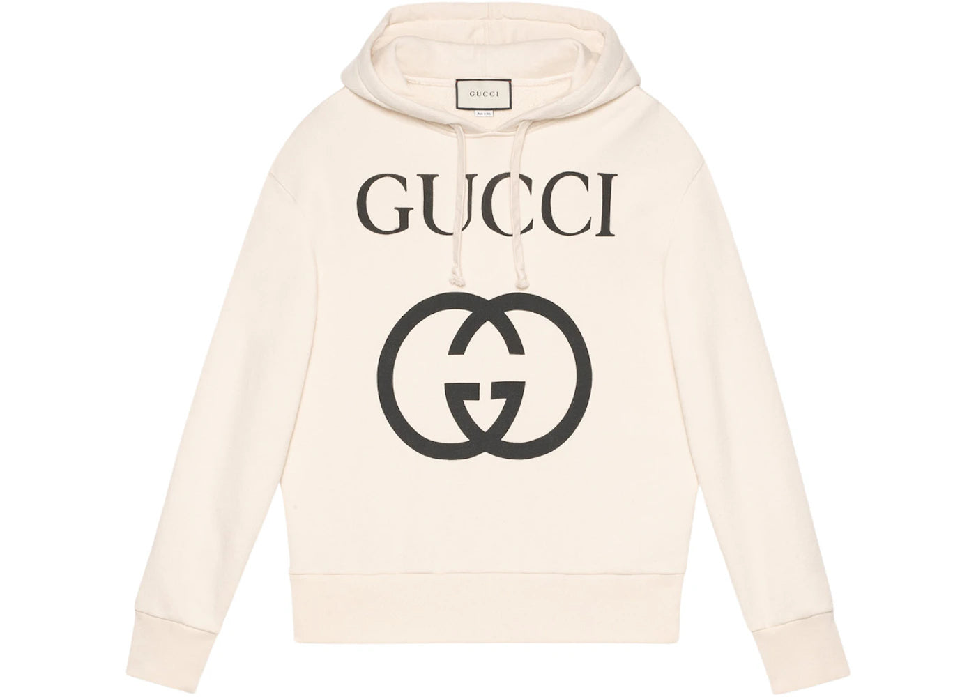 Gucci Interlocking G Oversize Fit Hoodie Off-White/Black
