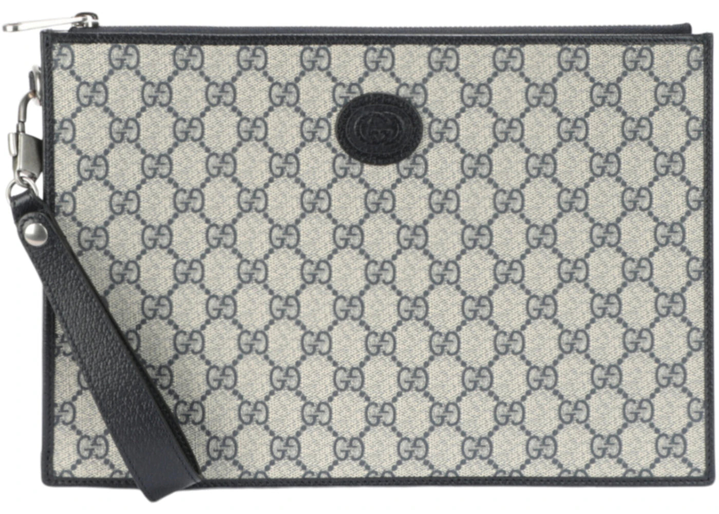 Gucci Interlocking G Pouch Beige/Blue