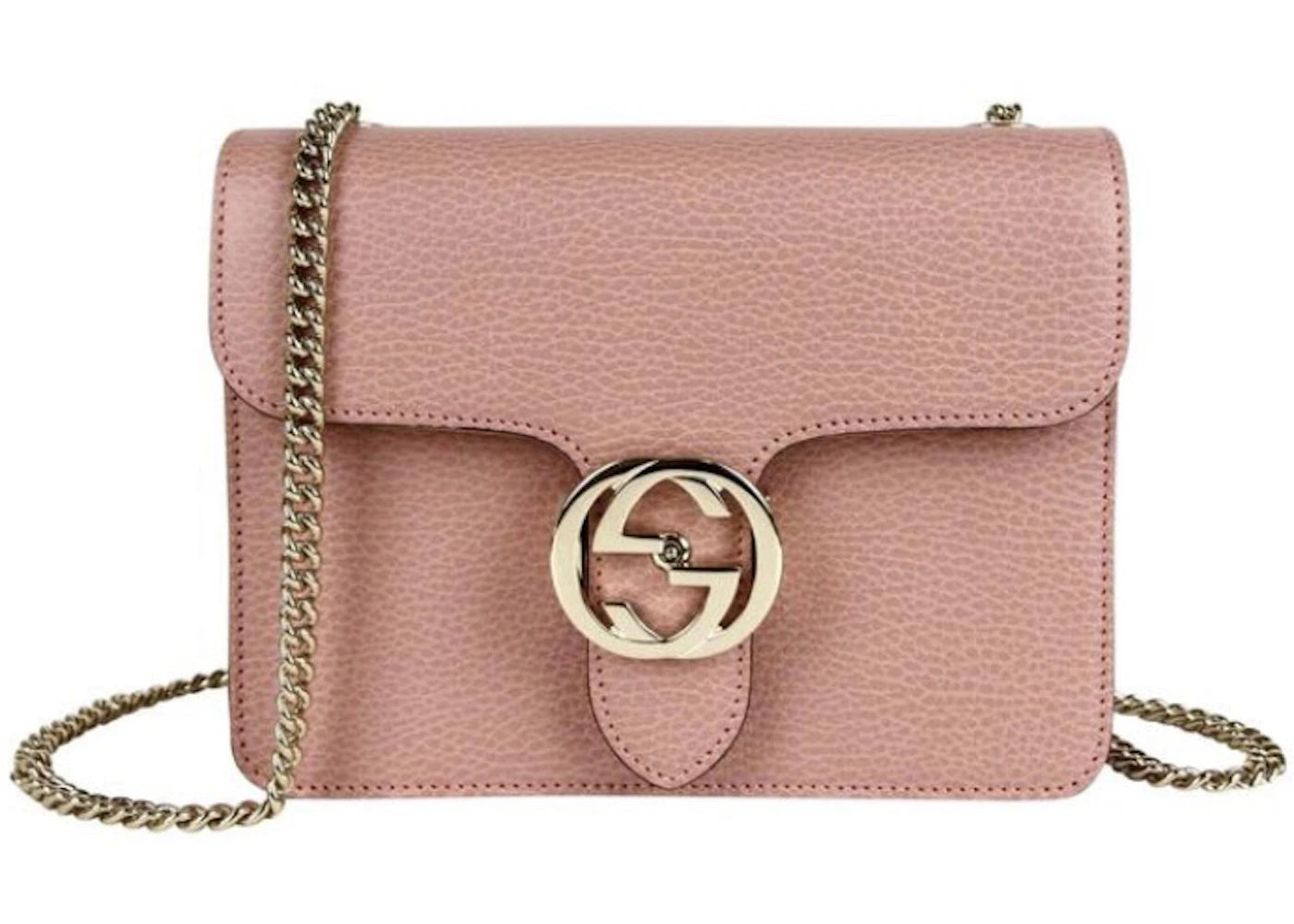 Gucci Interlocking G Shoulder Bag Small Pink