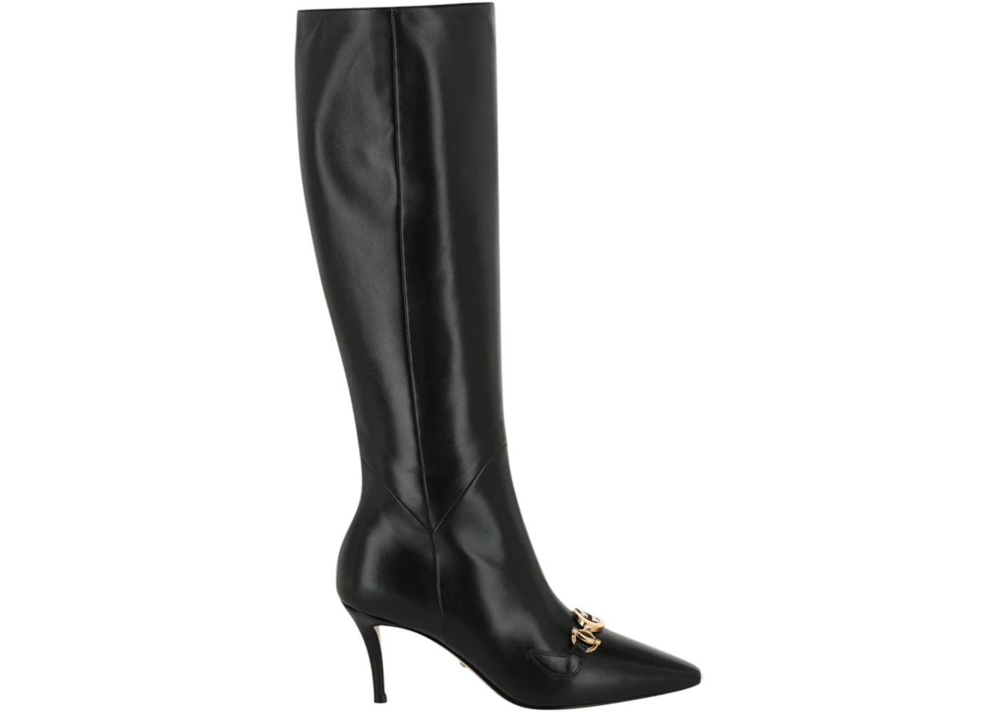 Gucci Interlocking GG Knee-High Boots Black (Women's)