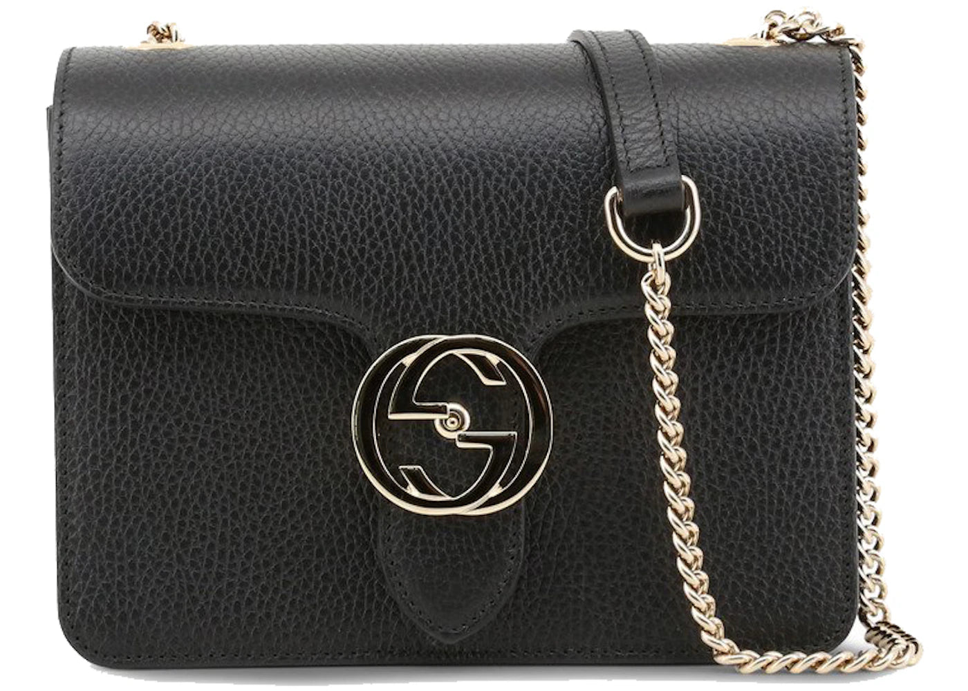 Gucci Interlocking GG Shoulder Bag Black