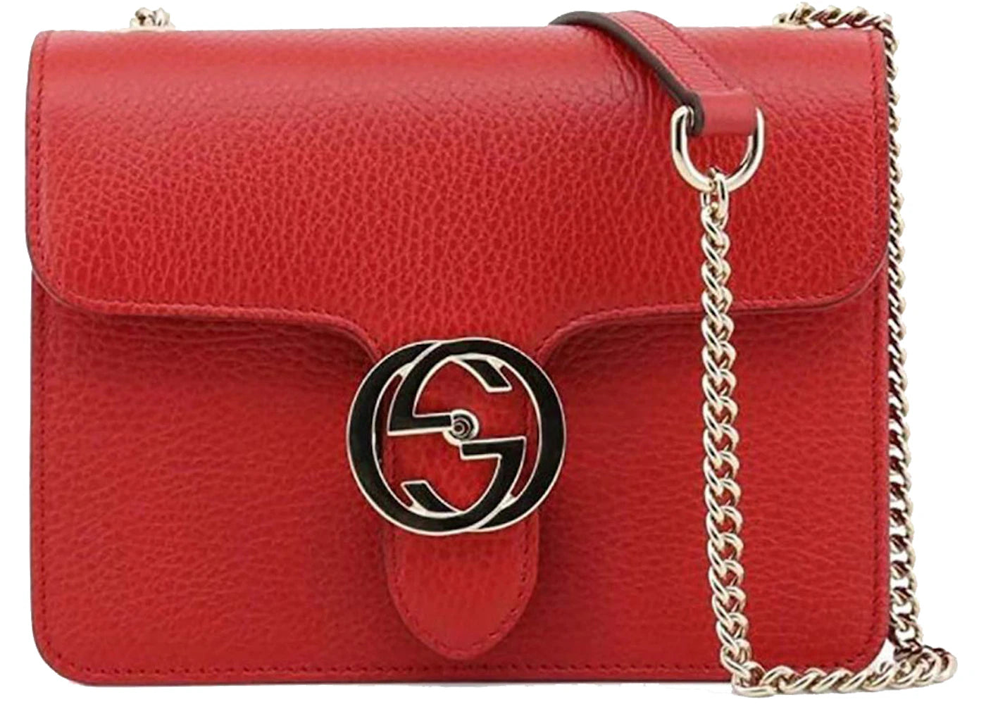 Gucci Interlocking GG Shoulder Bag Red