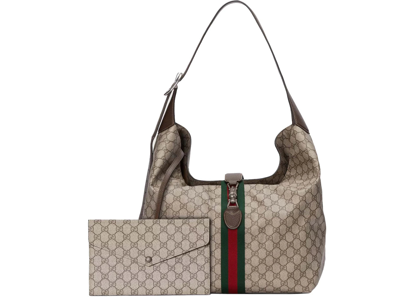 Gucci Jackie 1961 Medium Shoulder Bag Beige/Ebony