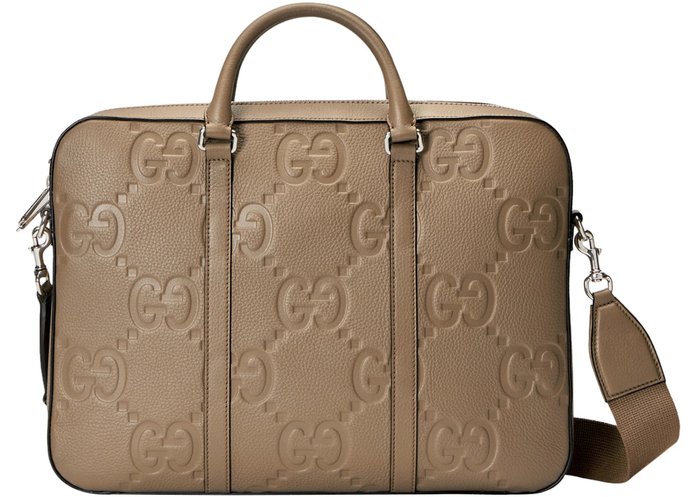 Gucci Jumbo GG Briefcase Taupe