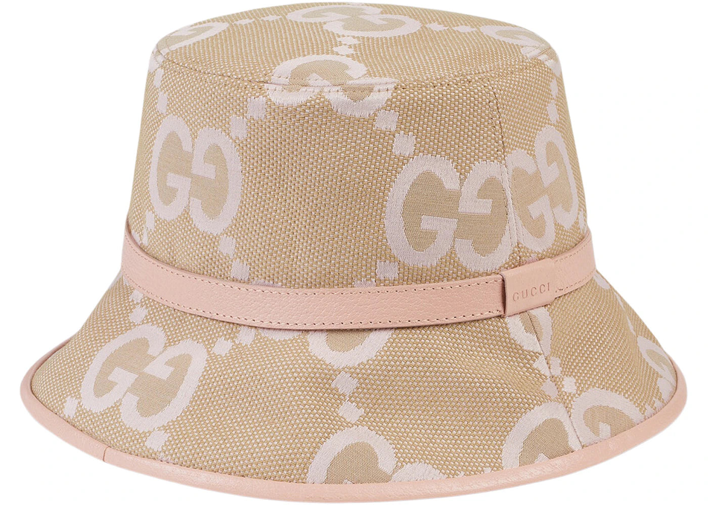 Gucci Jumbo GG Bucket Hat Beige/Light Pink