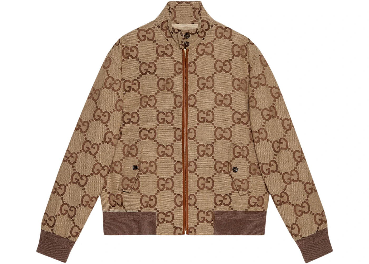 Gucci Jumbo GG Canvas Jacket Beige/Ebony