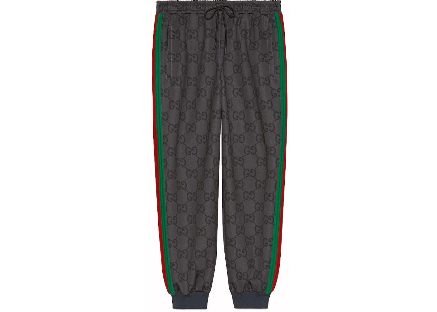 Gucci Jumbo GG Jogging Pant with Web Grey/Dark Grey