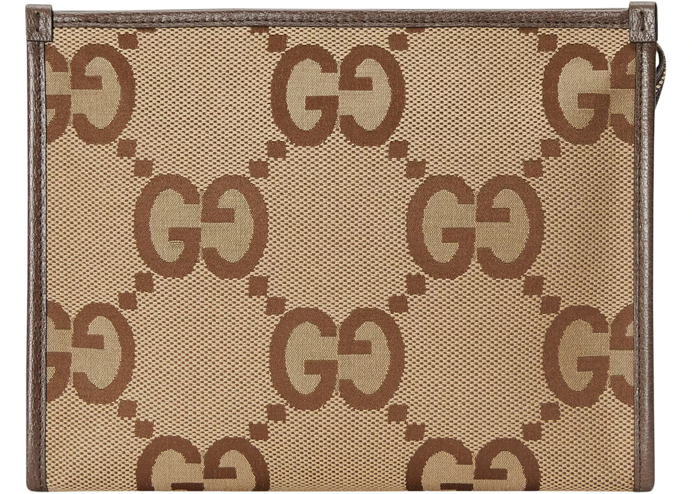 Gucci Jumbo GG Pouch Pouch Camel/Ebony