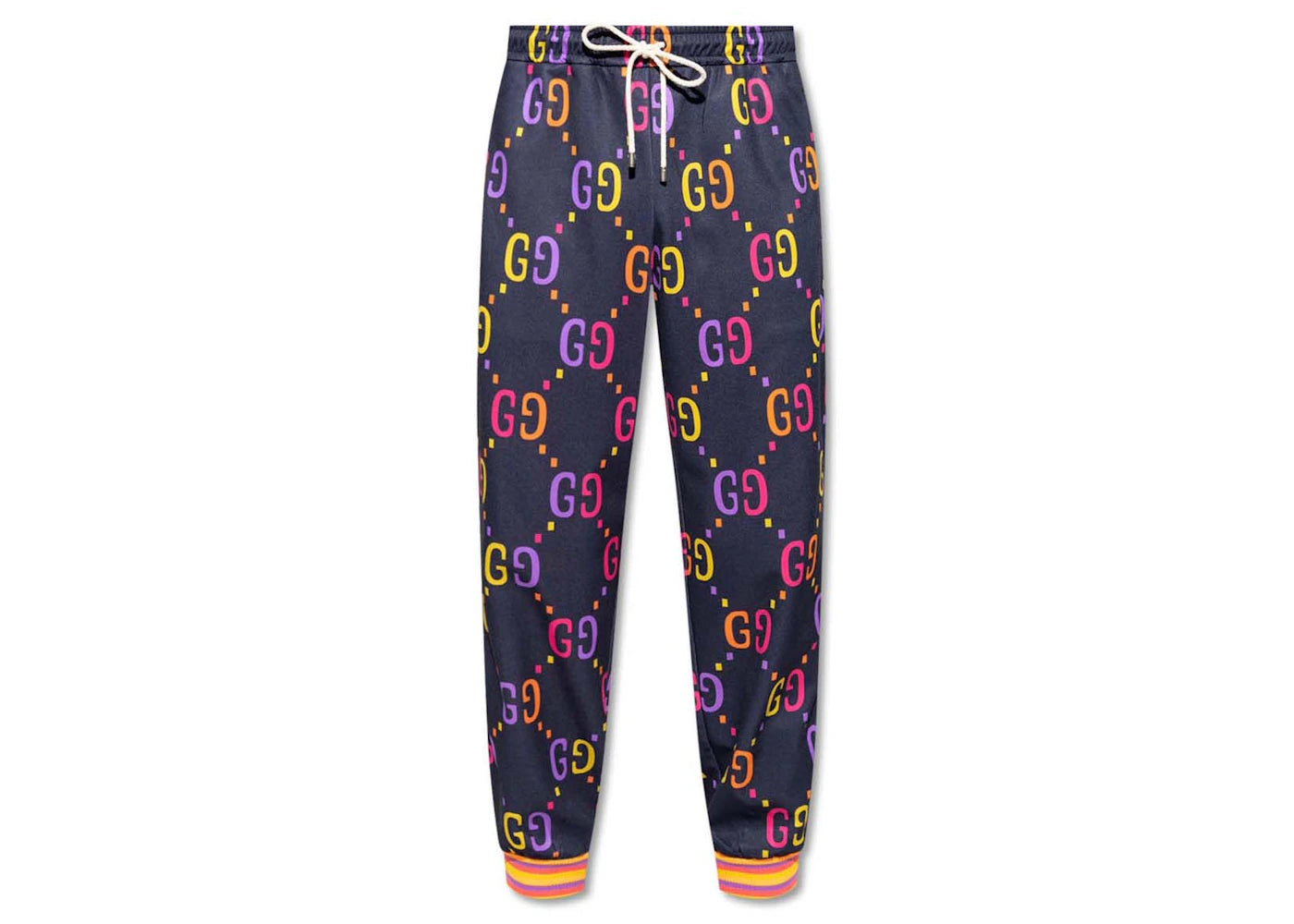 Gucci Jumbo GG Technical Jersey Sweatpants Blue Multi