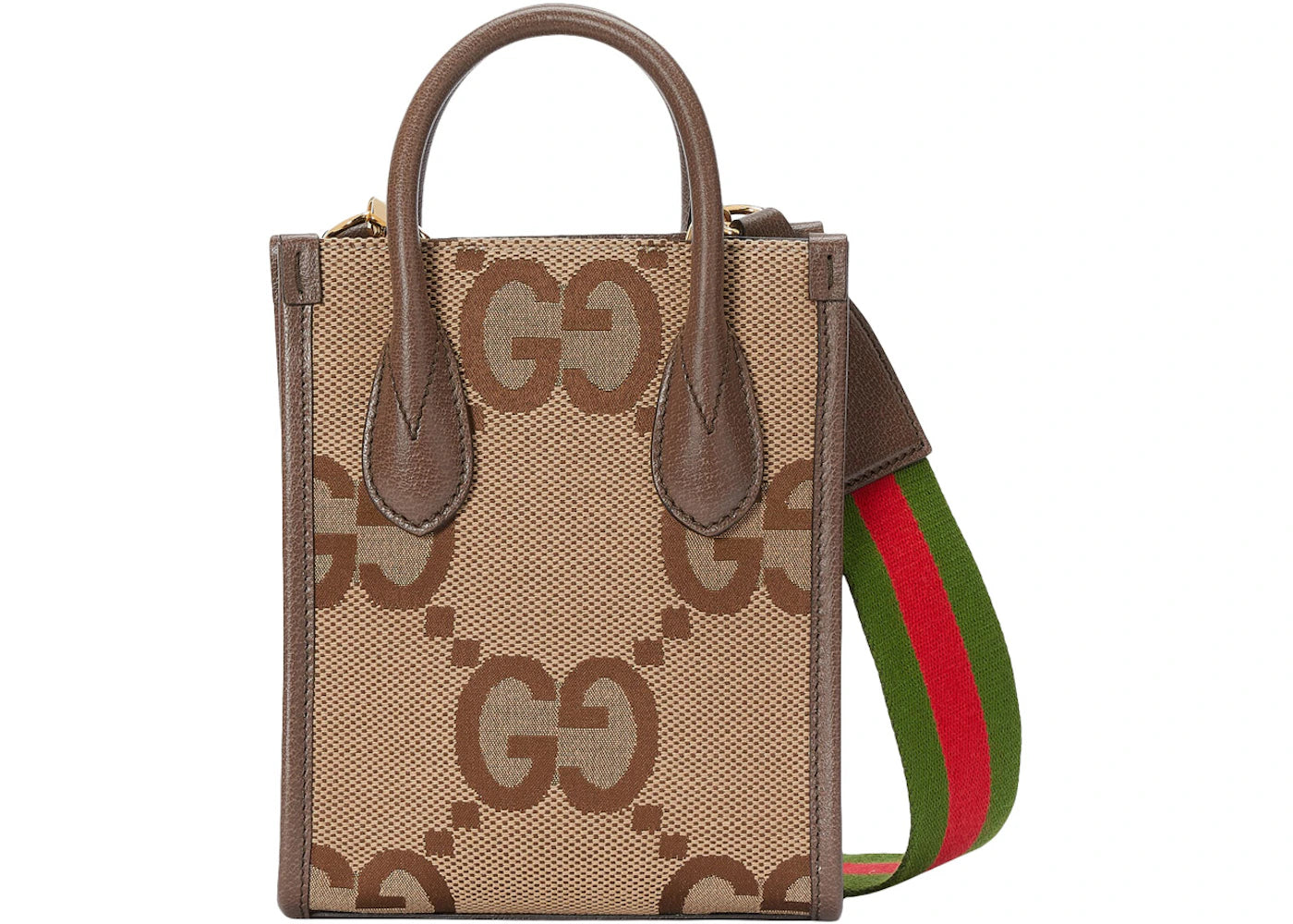 Gucci Jumbo GG Tote Bag Mini Camel/Ebony