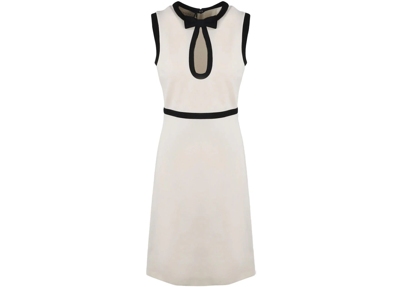 Gucci Keyhole Cut-Out Pencil Dress White