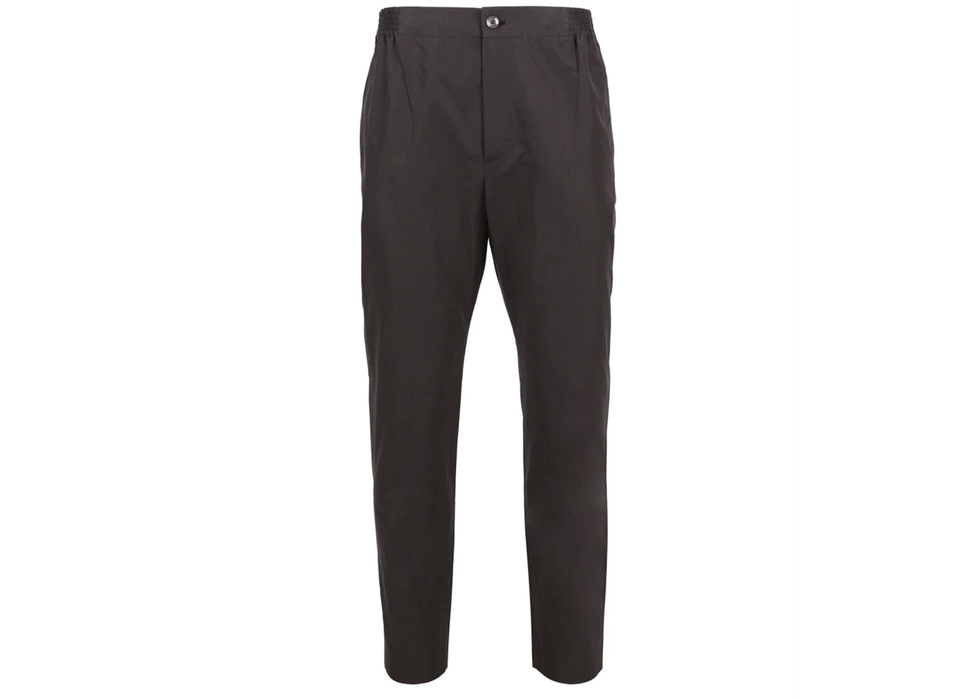 Gucci Label Cotton Poplin Trousers Black
