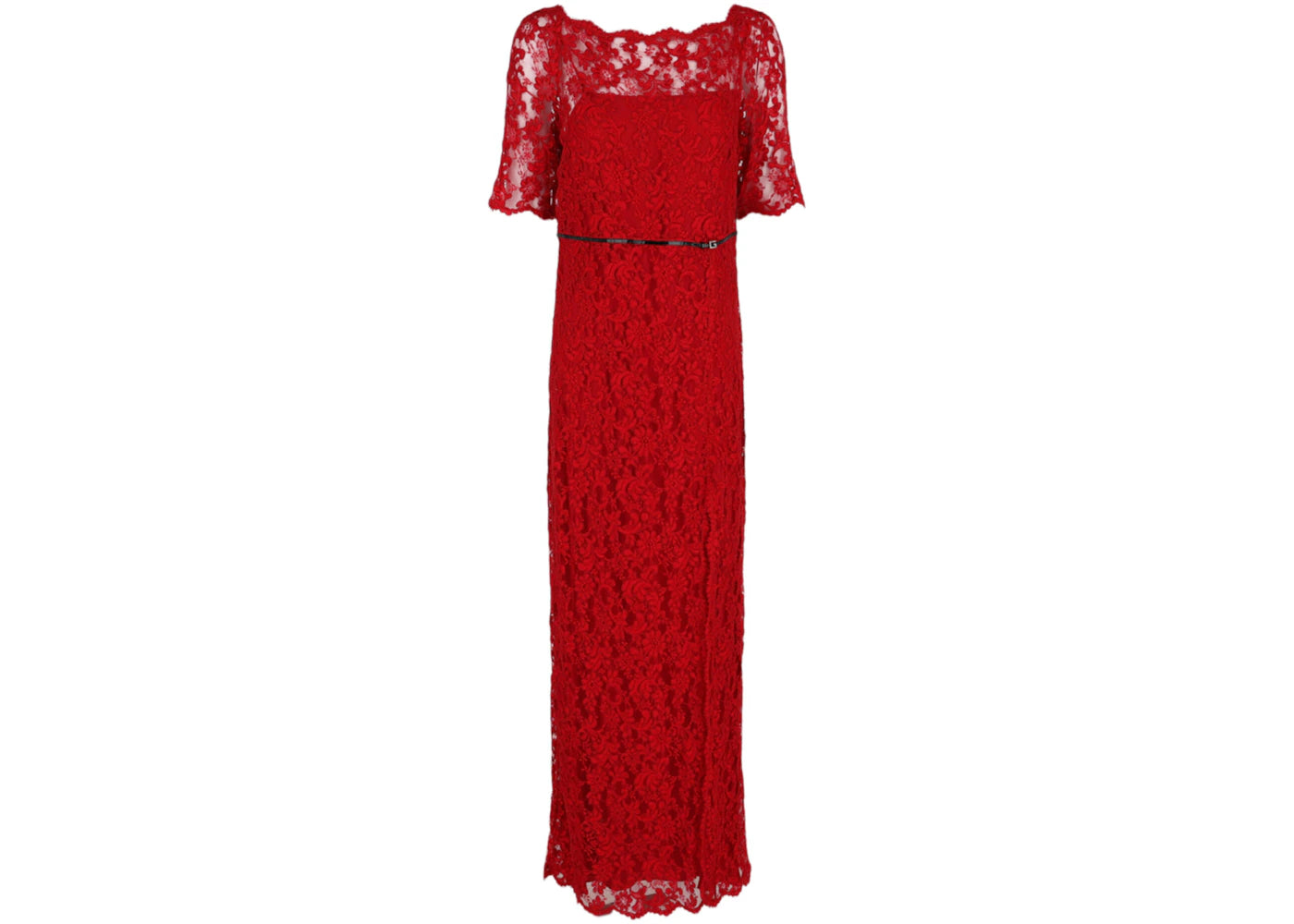 Gucci Lace Maxi Dress Red