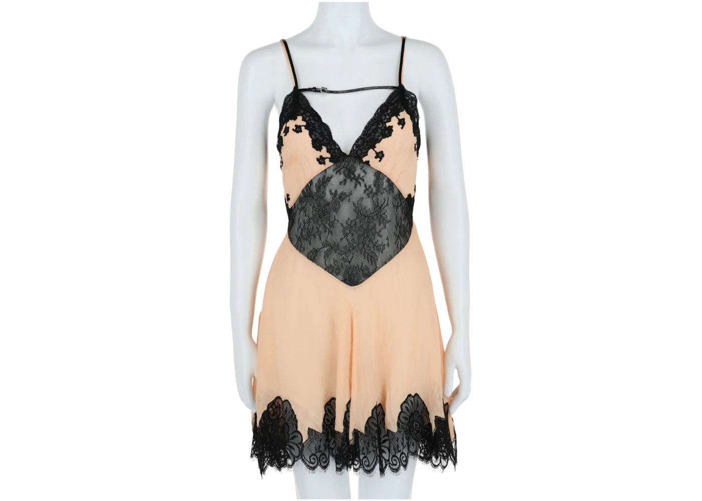 Gucci Lace Slip Lingerie Dress Pink Black