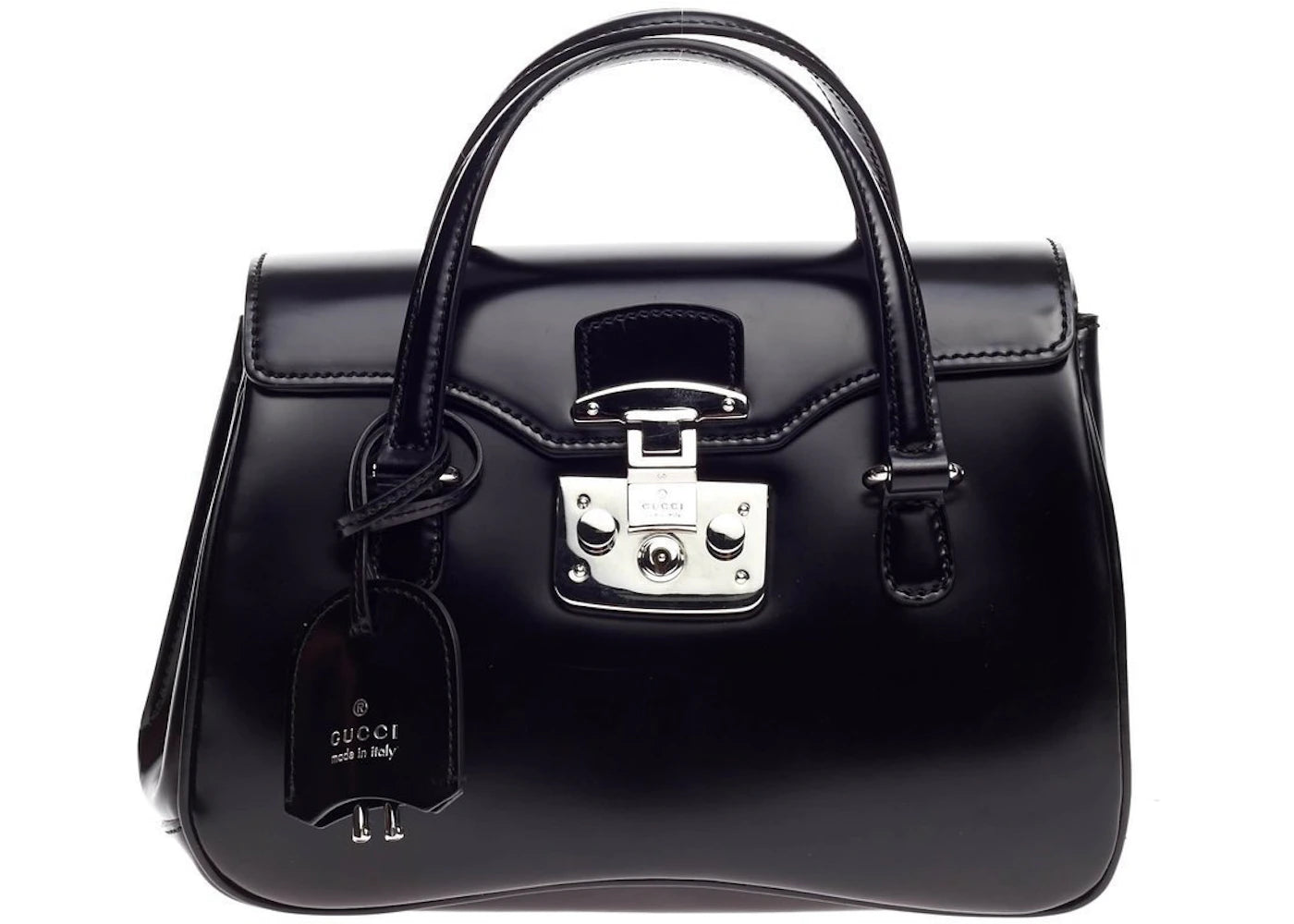 Gucci Lady Lock Satchel  Black