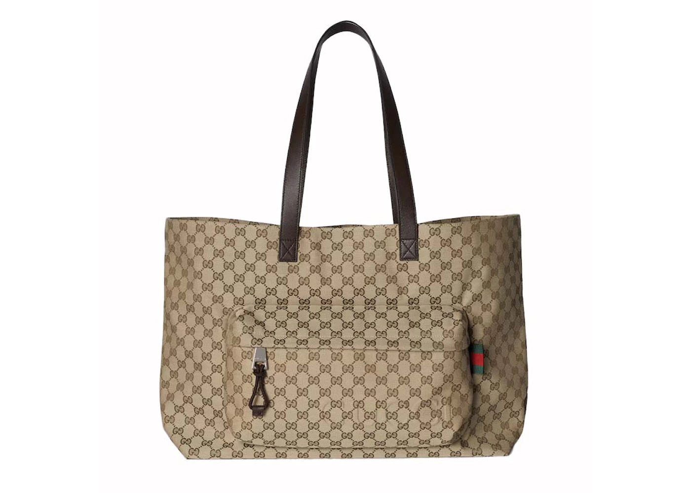 Gucci Large GG Tote Bag Beige/Ebony