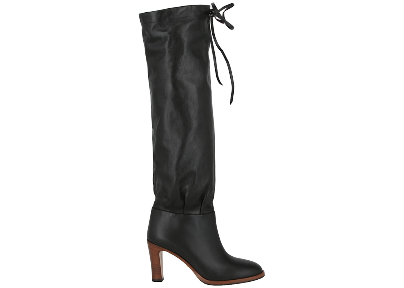 Gucci Leather Mid-Heel Boot Black (Women's)