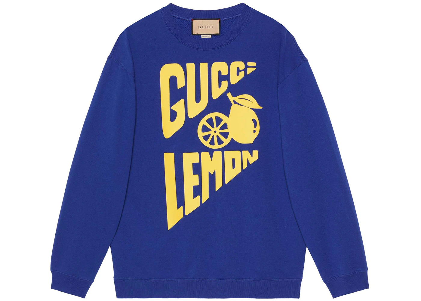 Gucci Lemon Print Sweatshirt Blue