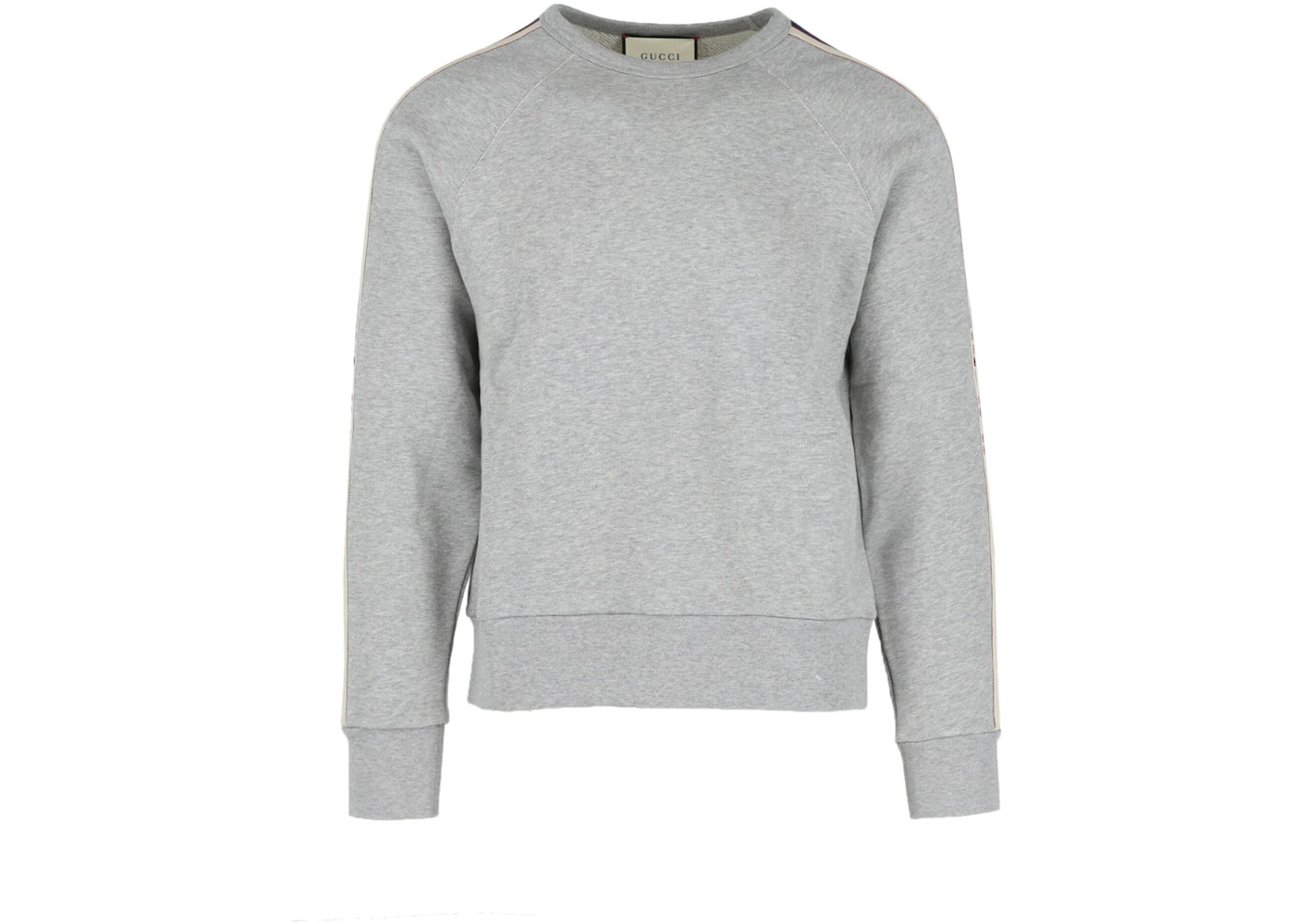 Gucci Logo Crewneck Sweatshirt Medium Grey/Milk Red