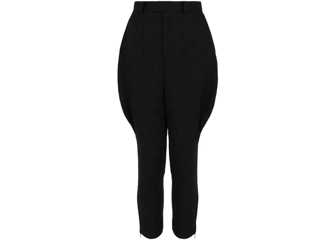 Gucci Logo Embossed Stirrup Pants Black