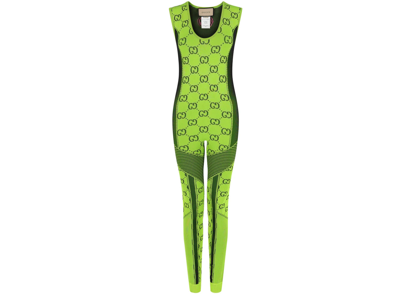 Gucci Logo Jacquard Bodysuit Green